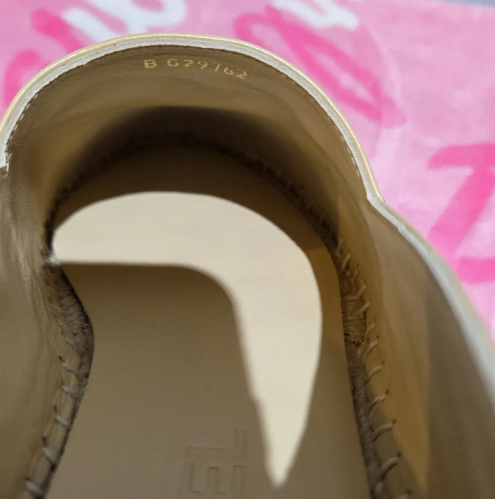 Women's Chanel Espadrilles Black And Beige Loafer, Size 38. NWOB - Picture 9 of 9